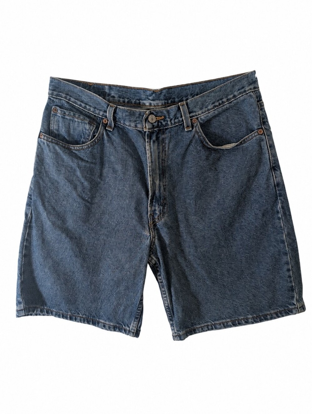 Levis 550 Jorts Vintage 90s Medium Stonewash Skater Shorts Fits Size 34